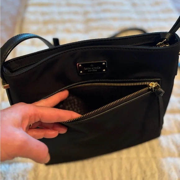 Kate Spade Black Crossbody Bag Sleek Design - Picture 6 of 7